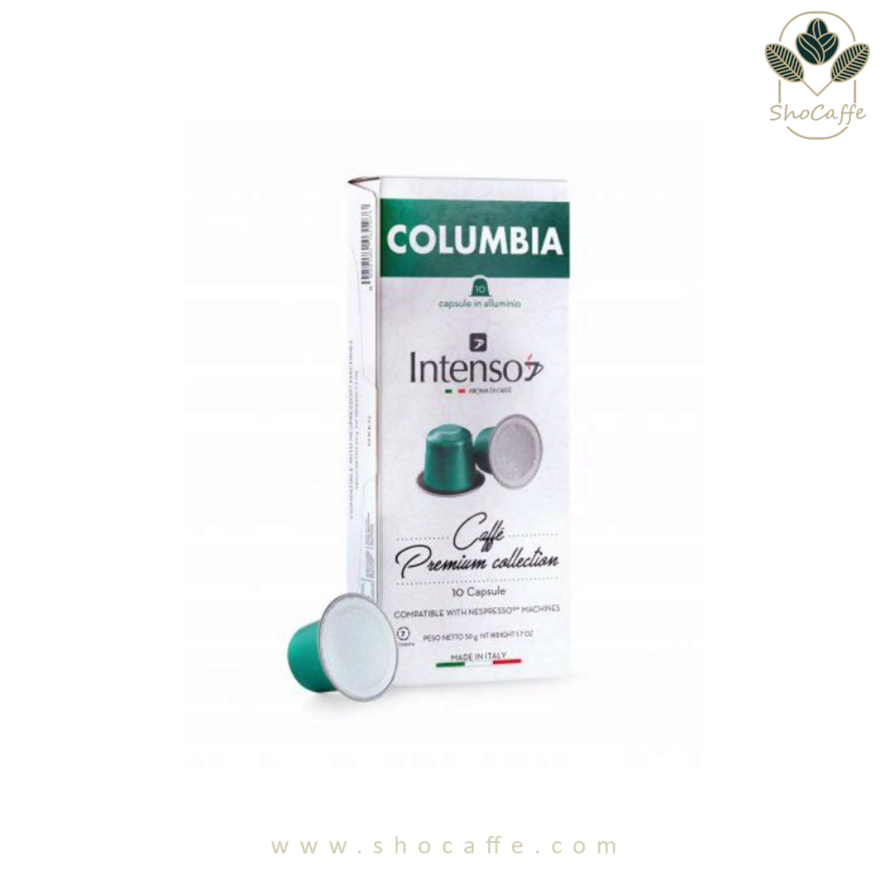 کپسول قهوه نسپرسو دلی کافه مدل Columbia Intenso-با وزن 50 گرم
